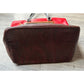 ETRO Milano Limited Edition Red Leather and Coated Paisley Canvas Bag