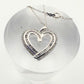 Beautiful 1/2 Carat Natural Diamond Heart Pendant Necklace with .925 Sterling Chain
