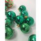 19 Green Round Christmas Tree Ornaments