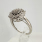 Beautiful Diamond Illusion Ring in Sterling Silver