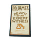 P.D. James Death of an Expert Witness book with beige cover and crime mystery design