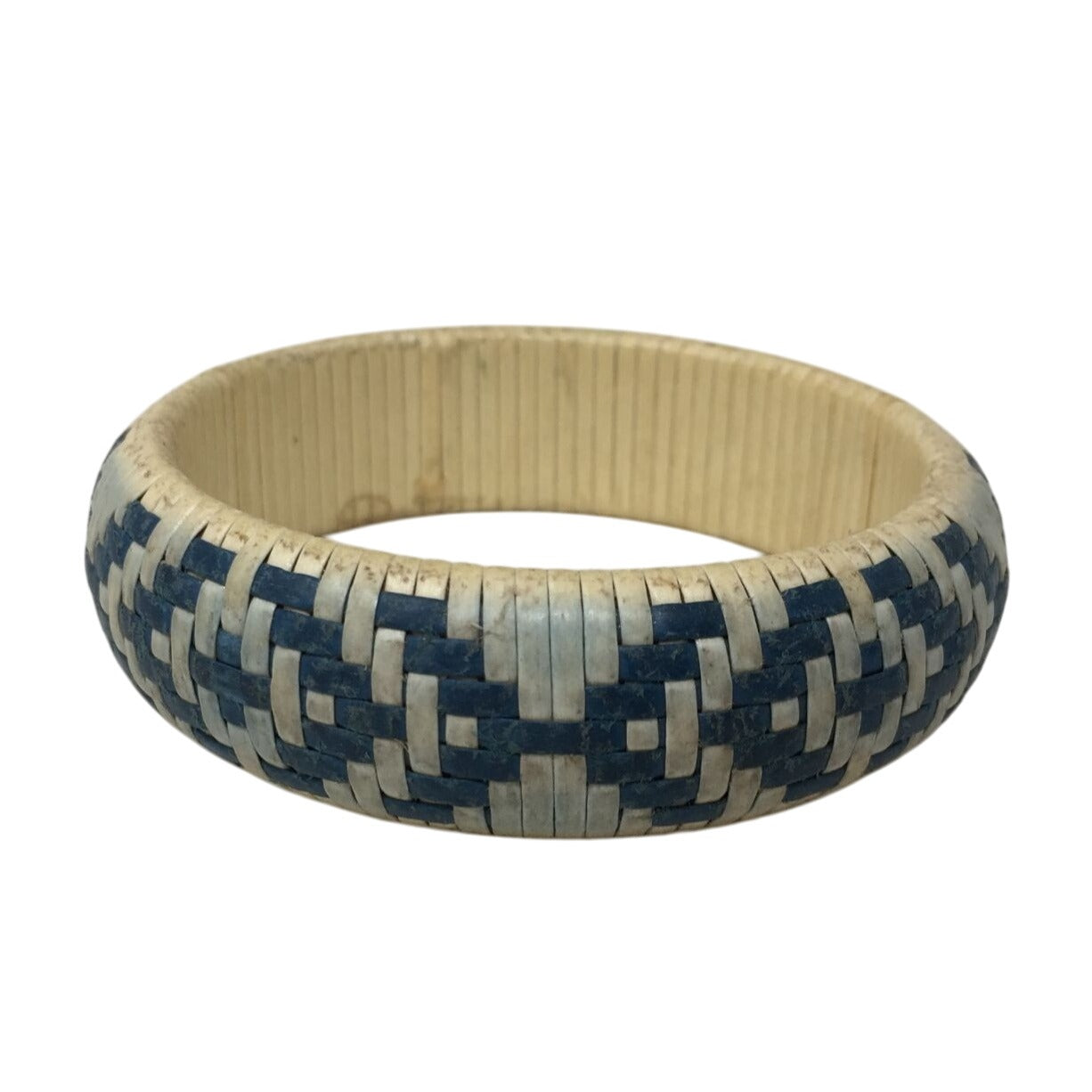 Women's Blue and White Bangle Bracelet