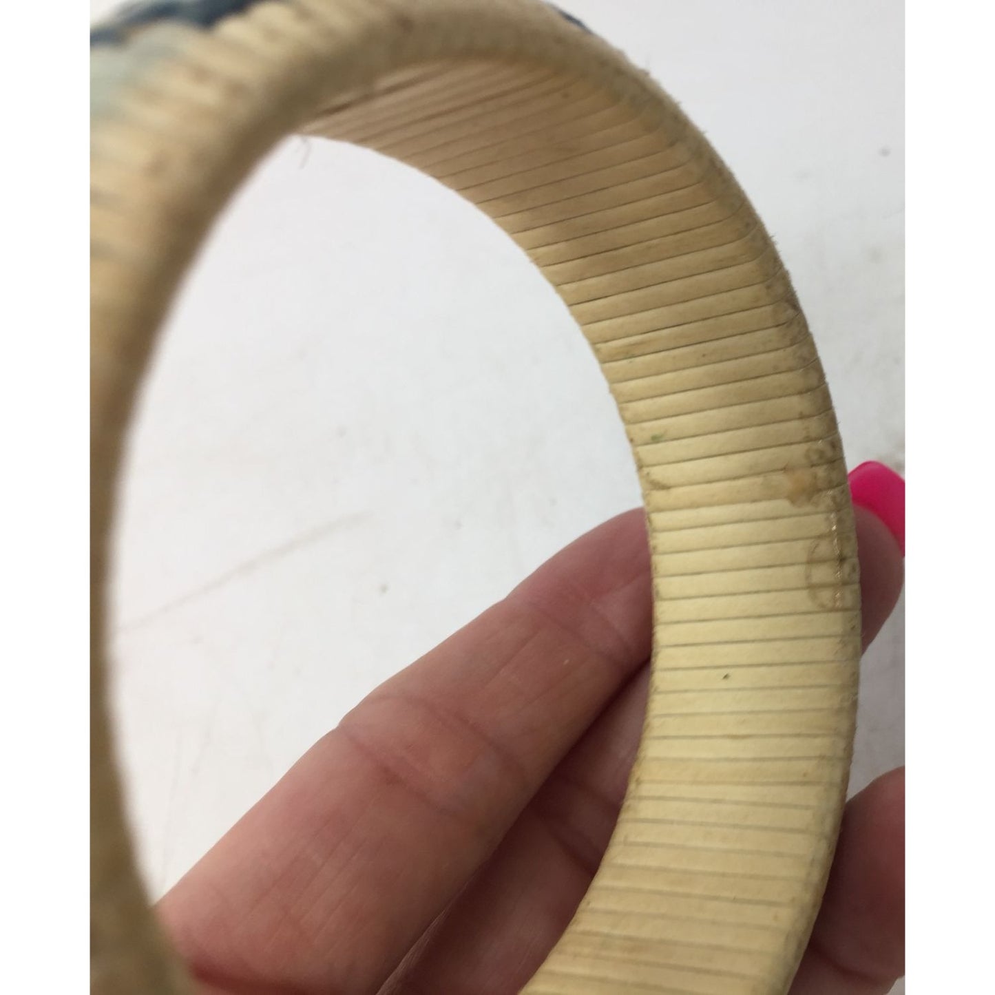 Women's Blue and White Bangle Bracelet