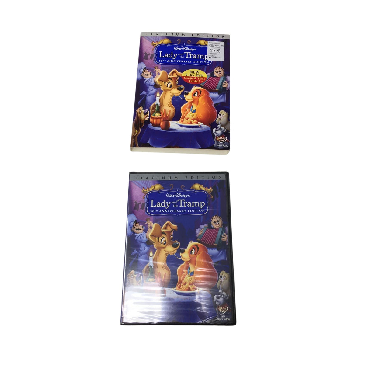 Lady and the Tramp 50th Anniversary Platinum Edition 2-Disc DVD A+ Stuff  A+ Stuff DVDs & Videos