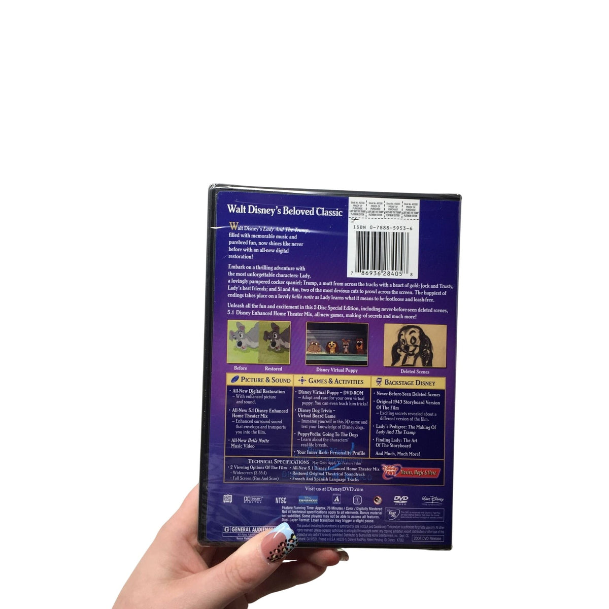 Lady and the Tramp 50th Anniversary Platinum Edition 2-Disc DVD A+ Stuff  A+ Stuff DVDs & Videos