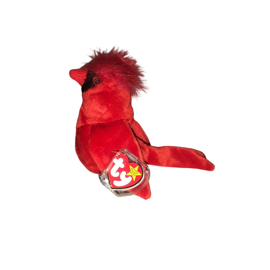 1998 Mac the Cardinal Beanie Baby TY Beanie Baby  A+ Stuff Plush Toys / Stuffed Animals