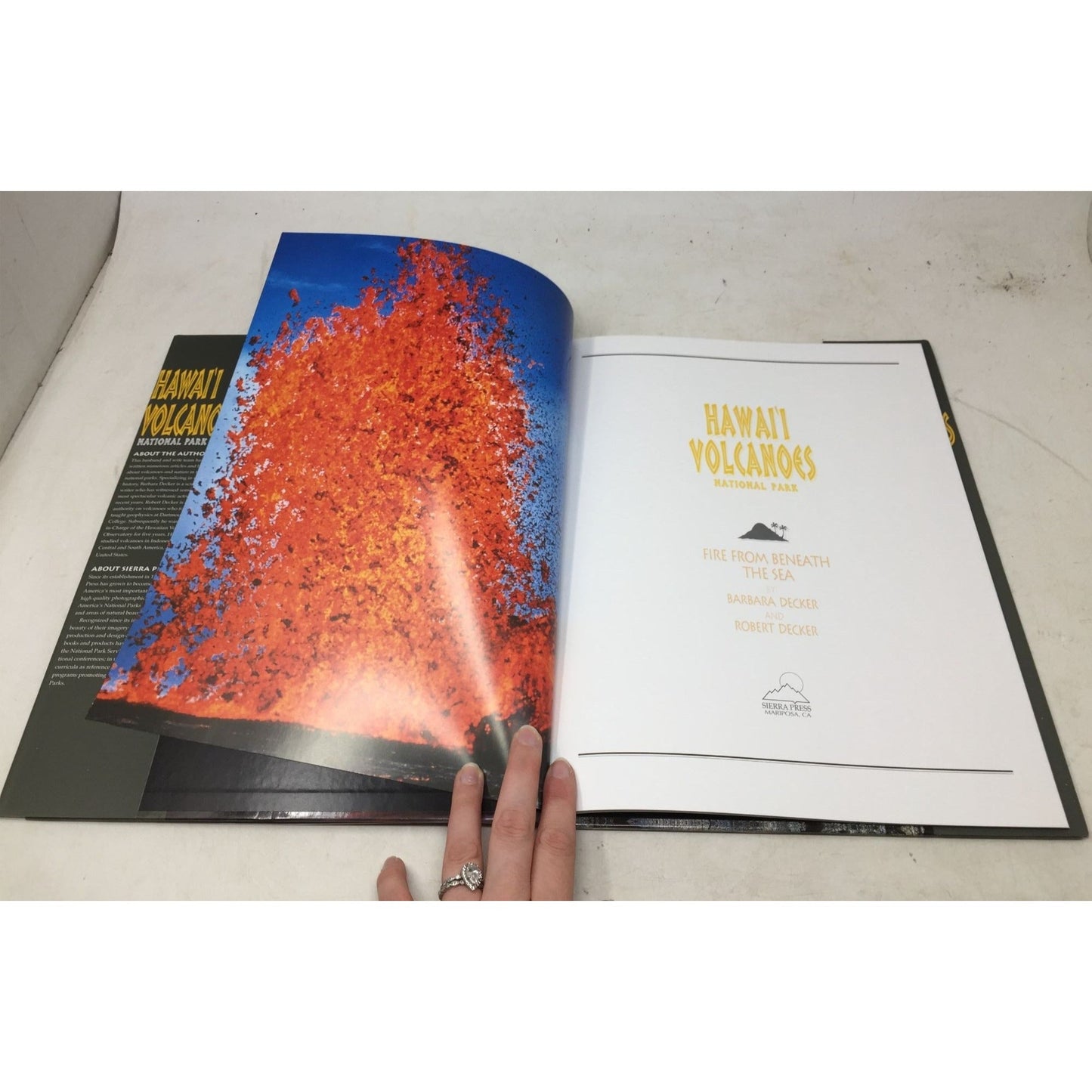 Vintage Paperback Book Titled Hawaii Volcanoes National Park: Fire From Beneath the Sea A+ Stuff  A+ Stuff Books