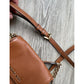 Michael Kors Chestnut Leather Crossbody Bag w Top Flap Pocket