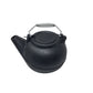 Vintage Black Tea Kettle Pot with Silver Handle