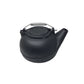 Vintage Black Tea Kettle Pot with Silver Handle