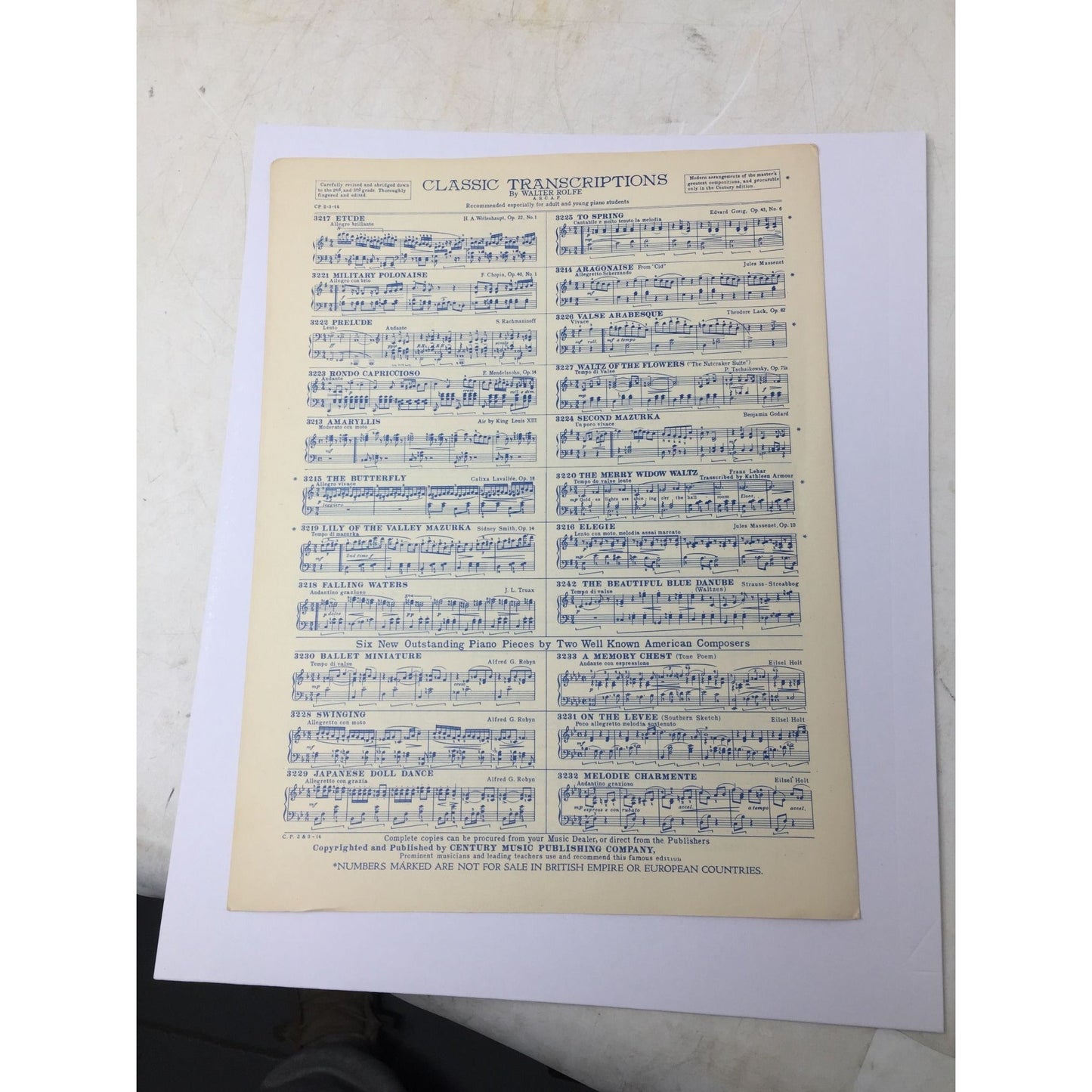 Vintage Sheet Music entitled "Blue Flame," unbranded  A+ Stuff Sheet Music