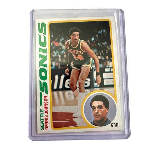 Dennis Johnson Seattle Supersonics 1978-79 Topps Basketball Card #78 Vintage Collectible