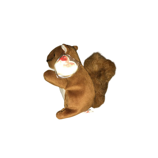 1996 Nuts the Squirrel Beanie Baby TY Beanie Baby  A+ Stuff Plush Toys / Stuffed Animals