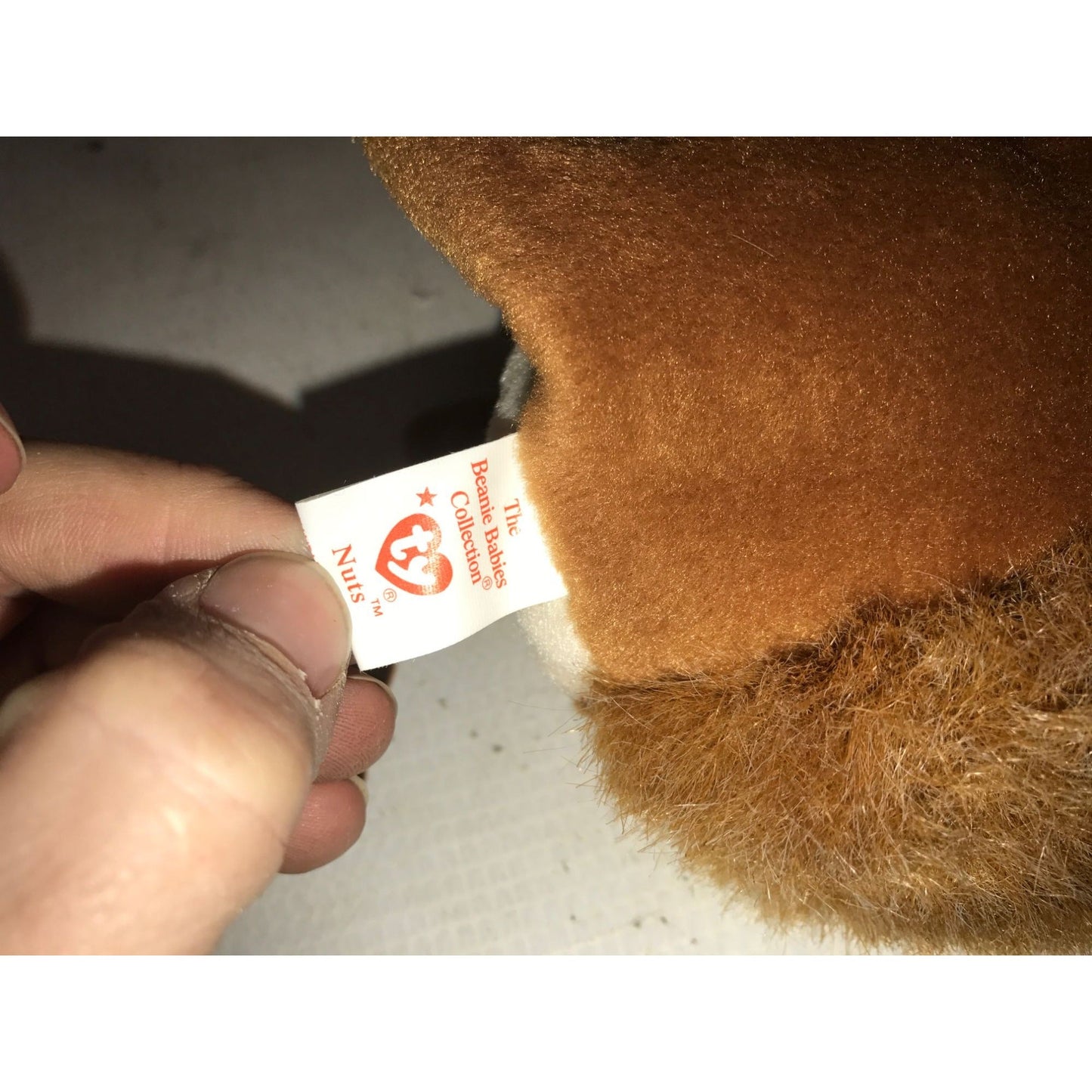 1996 Nuts the Squirrel Beanie Baby TY Beanie Baby  A+ Stuff Plush Toys / Stuffed Animals