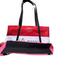 Clinique / Kate Spade 'Hello Gorgeous'  Red, White and Pink Stripe Bag with Black Handles NWT