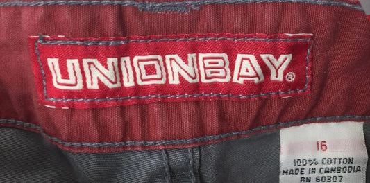 Unionbay Boy's Size 16 Pewter/Red Shorts w/ Pockets New with Tags - A+ Stuff