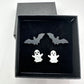 2 Pairs of Halloween Earrings - Bats & Ghosts - Super Cute!!!