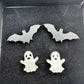 2 Pairs of Halloween Earrings - Bats & Ghosts - Super Cute!!!