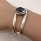 12 Carat Cabochon Sapphire Cuff Bracelet