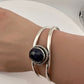 12 Carat Cabochon Sapphire Cuff Bracelet