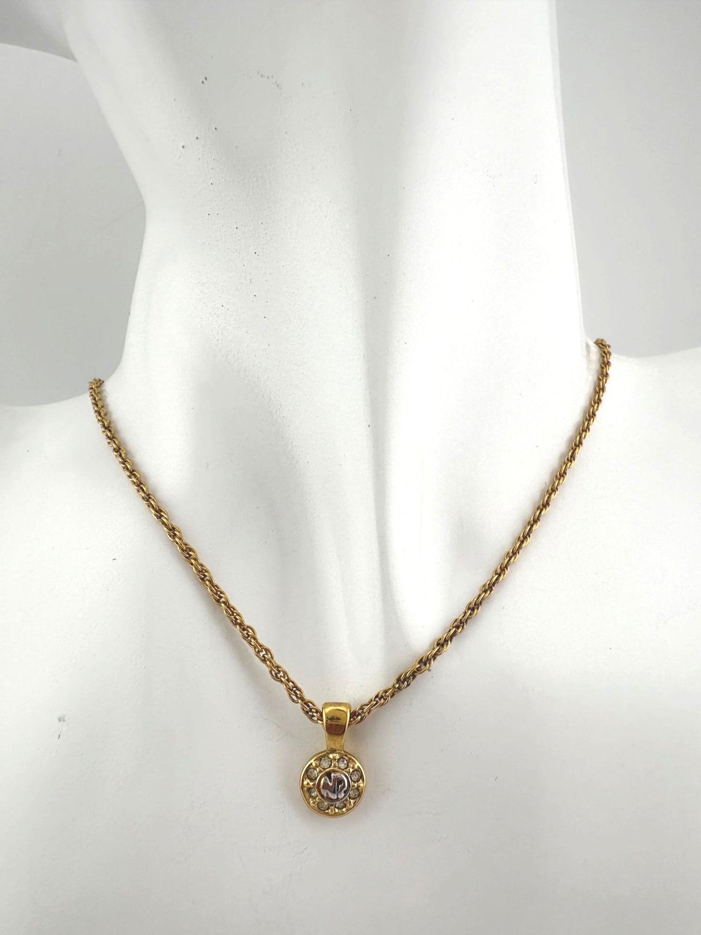 Nina Ricci Round Rhinestone Necklace