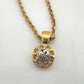 Nina Ricci Round Rhinestone Necklace