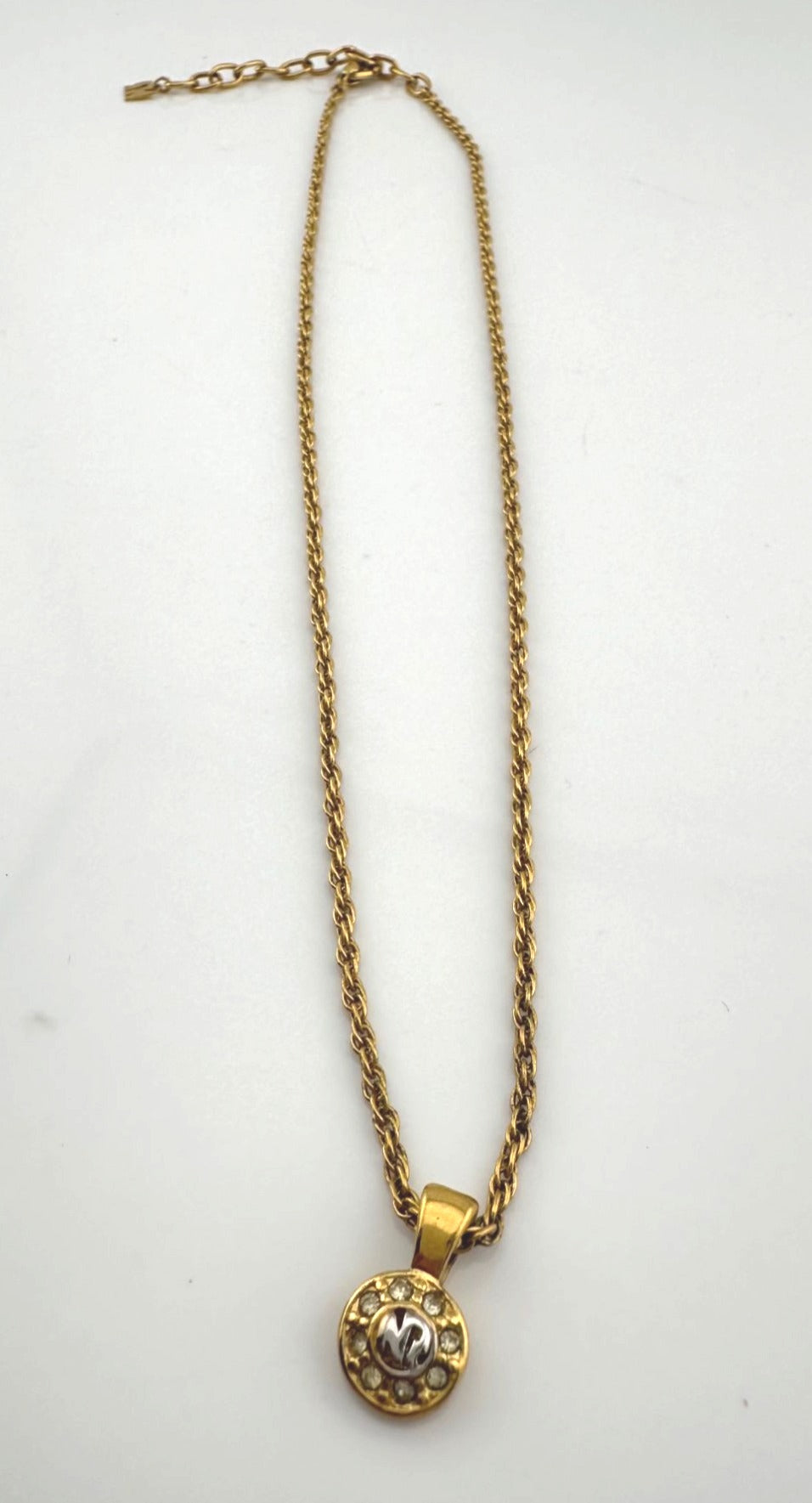 Nina Ricci Round Rhinestone Necklace