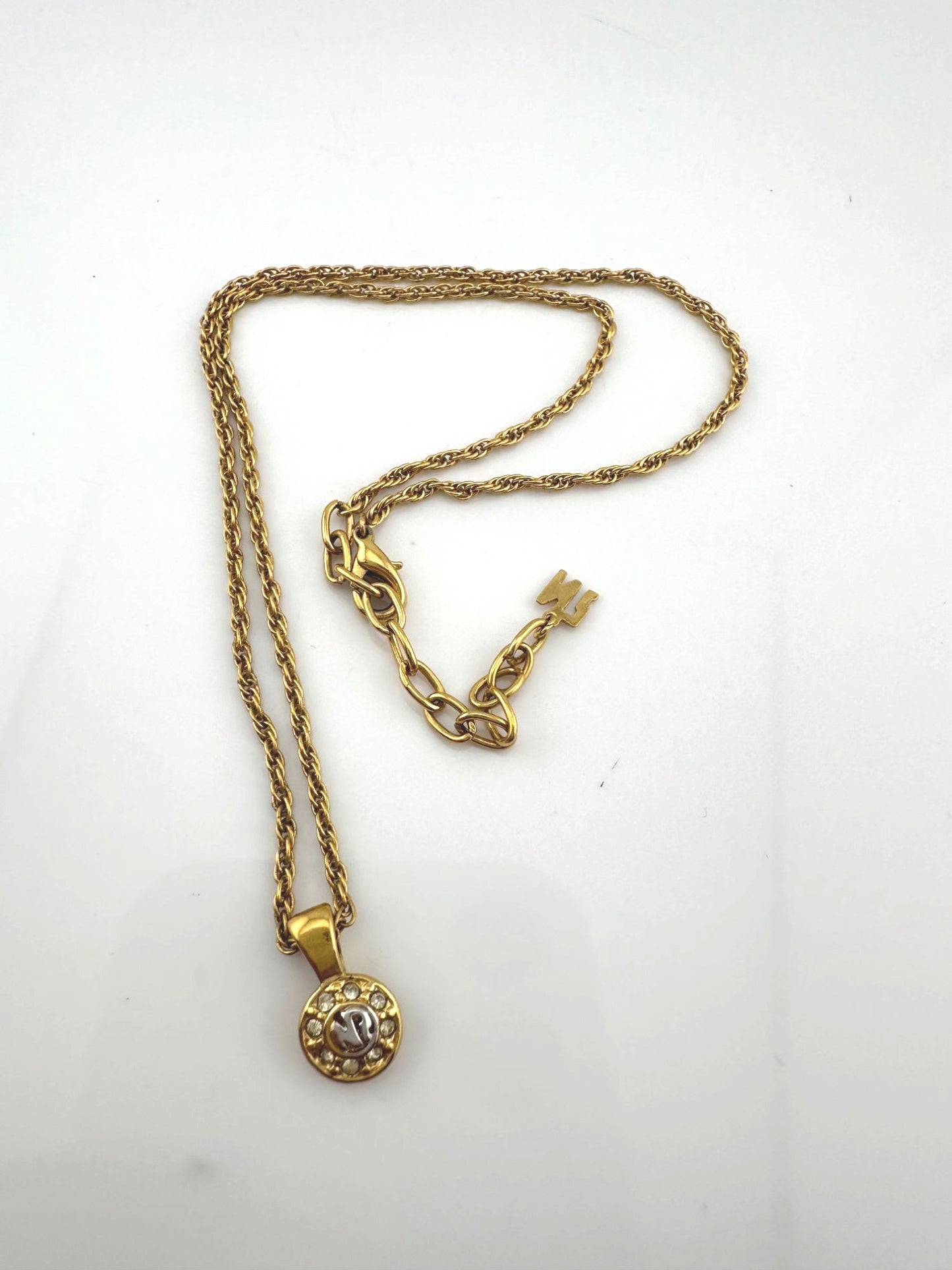 Nina Ricci Round Rhinestone Necklace