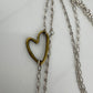 Brighton  *BLESSED* Charm Necklace - Joy * Peace * Love with Hearts, Turquoise Beads