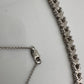 1/2 Carat Xs and Os Natural Diamond Evening Necklace - Sterling Silver - 20" Long