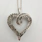 Stunning 1 Ct Natural Diamond Heart Shaped Pendant Necklace