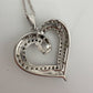 Stunning 1 Ct Natural Diamond Heart Shaped Pendant Necklace