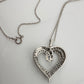 Stunning 1 Ct Natural Diamond Heart Shaped Pendant Necklace