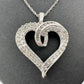 Stunning 1 Ct Natural Diamond Heart Shaped Pendant Necklace