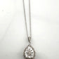 Pear Cut Natural Diamond Pendant Necklace