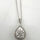 Pear Cut Natural Diamond Pendant Necklace