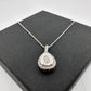 Pear Cut Natural Diamond Pendant Necklace