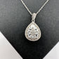 Pear Cut Natural Diamond Pendant Necklace