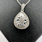 Pear Cut Natural Diamond Pendant Necklace