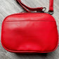 Cute & Fun Badgley Mishka Red Camera Crossbody Bag with Slip Pocket- NWT!