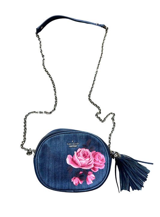 Kate Spade Emerson Place Rose Denim Tinley Crossbody Bag with Tassel