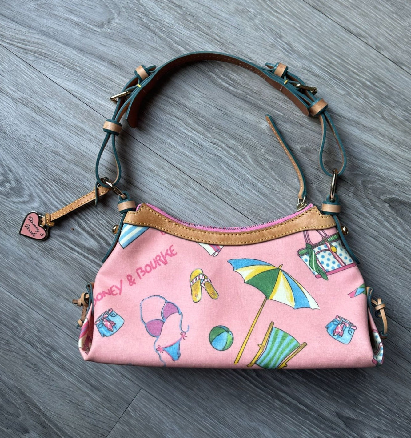 Dooney & Bourke Pink Miami Beach Bucket Bag - BEAUTIFUL Condition!