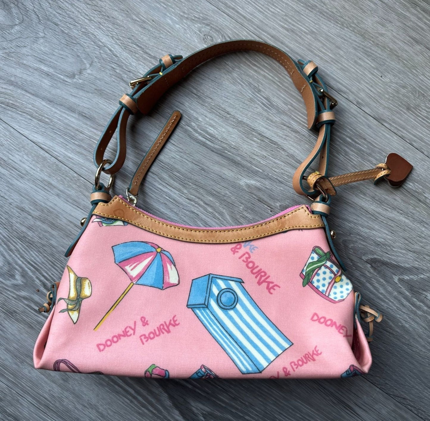 Dooney & Bourke Pink Miami Beach Bucket Bag - BEAUTIFUL Condition!