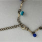 Womens Blue Bead Charm Bracelets/Anklets (2) with Clasps