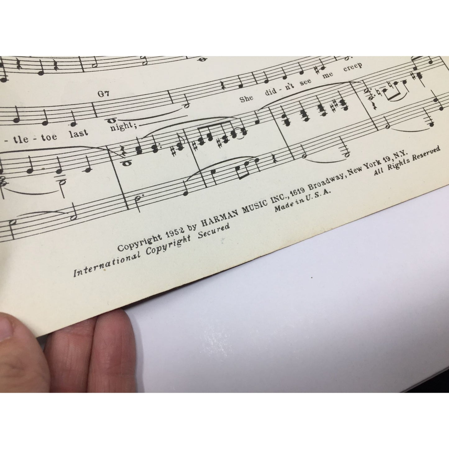 ''I SAW MOMMY KISSING SANTA CLAUS'' SHEET MUSIC