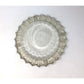 Vintage Clear Glass Ashtray Set Ruffled Edge, Mid Century Modern Crystal Candy Dish, Hollywood Regency Flower Shape Catchall Trinket Bowl unbranded  A+ Stuff