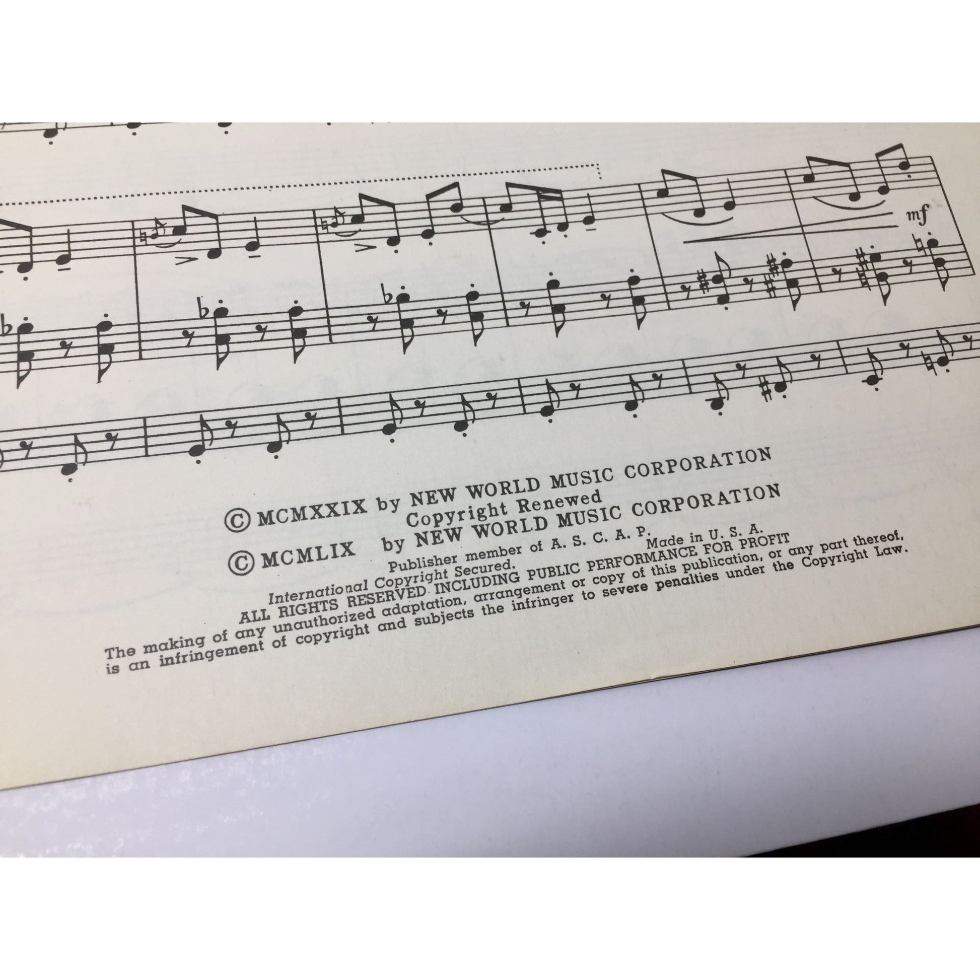 Vintage Sheet Music for "An American in Paris" A+ Stuff  A+ Stuff SHEET MUSIC