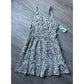 CUTE Girls Sundress - Black and Off White Toucan Print dress - Smocked Torso & Small Cutouts at Waist - MEDIUM (8-10)