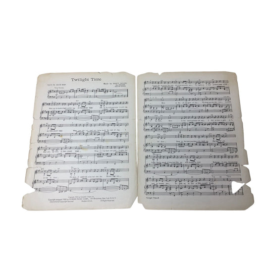 Vintage Copy of the Sheet Music for "Twilight Time" A+ Stuff  A+ Stuff Sheet Music