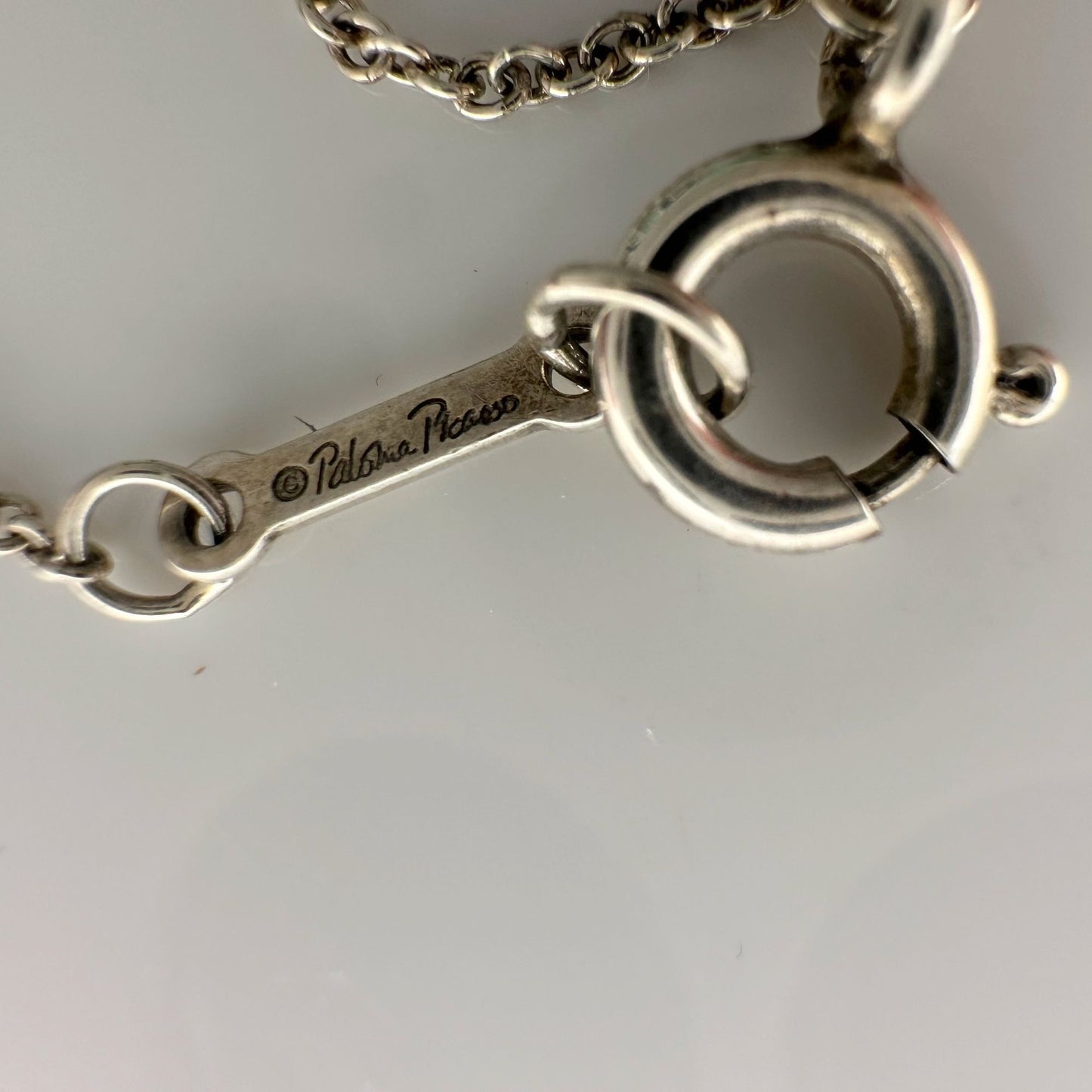 Tiffany and Co Paloma Picasso Small Loving Heart Pendant Necklace in Sterling